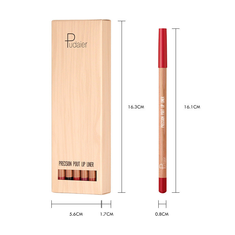 Outline 12-color Lipstick Matte Lip Liner Suit